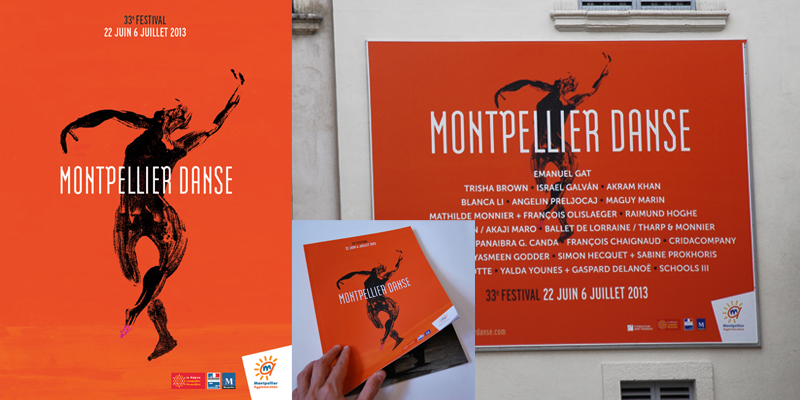 Visuel pour Montpellier Danse 2013 / Agence Contrepoint
